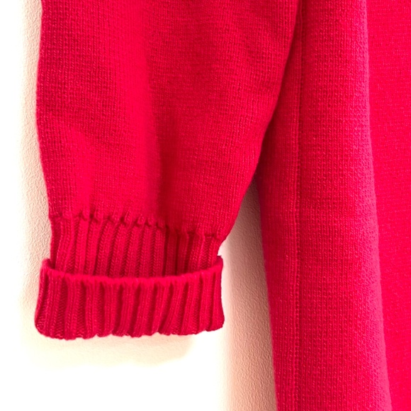 $2390 Oscar de la Renta Wool Long Cardigan In Pink - Picture 6 of 8